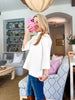 Sweet and Soft Pull Over Sweater-Cream