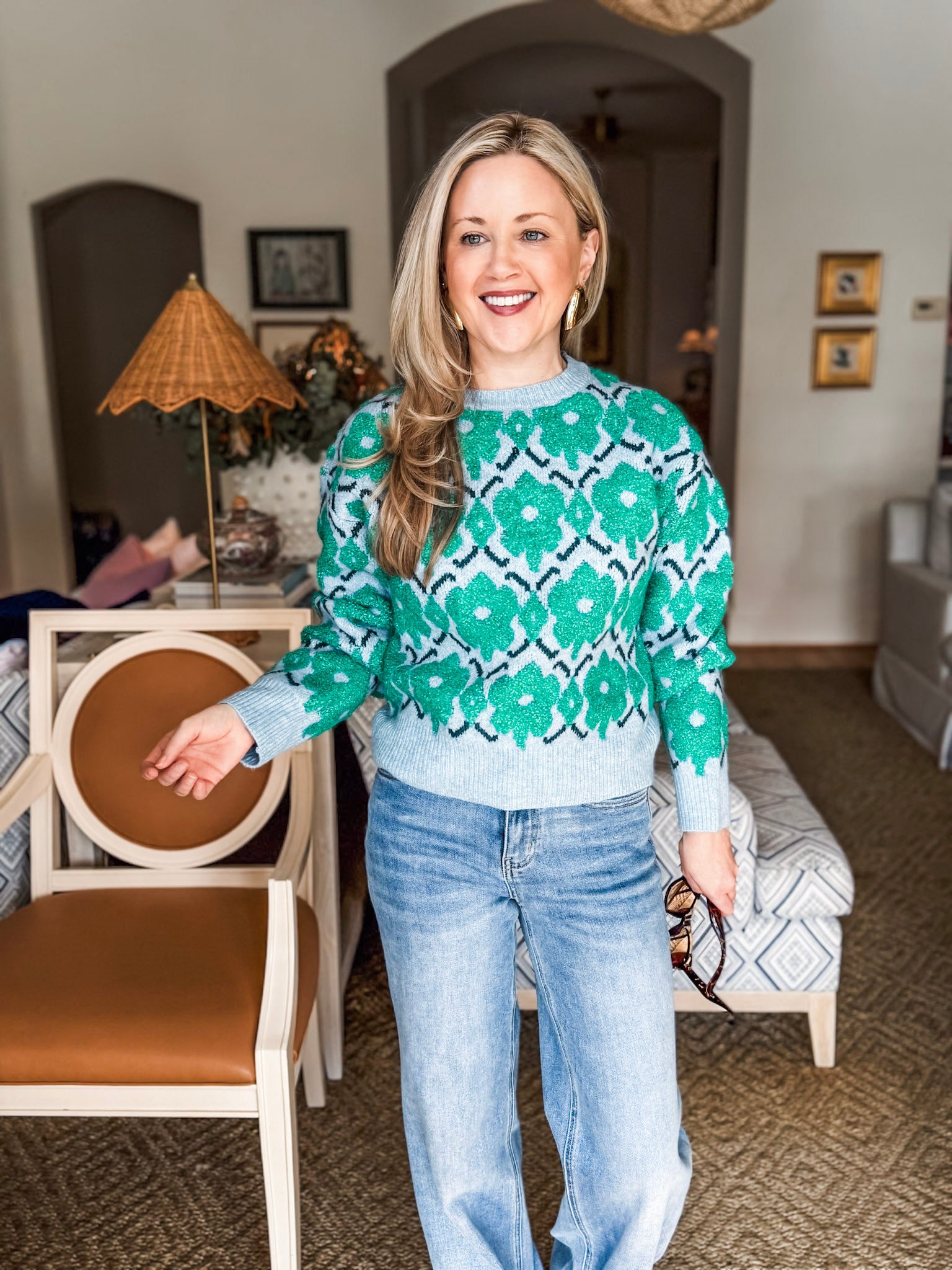 Floral Charm Sweater