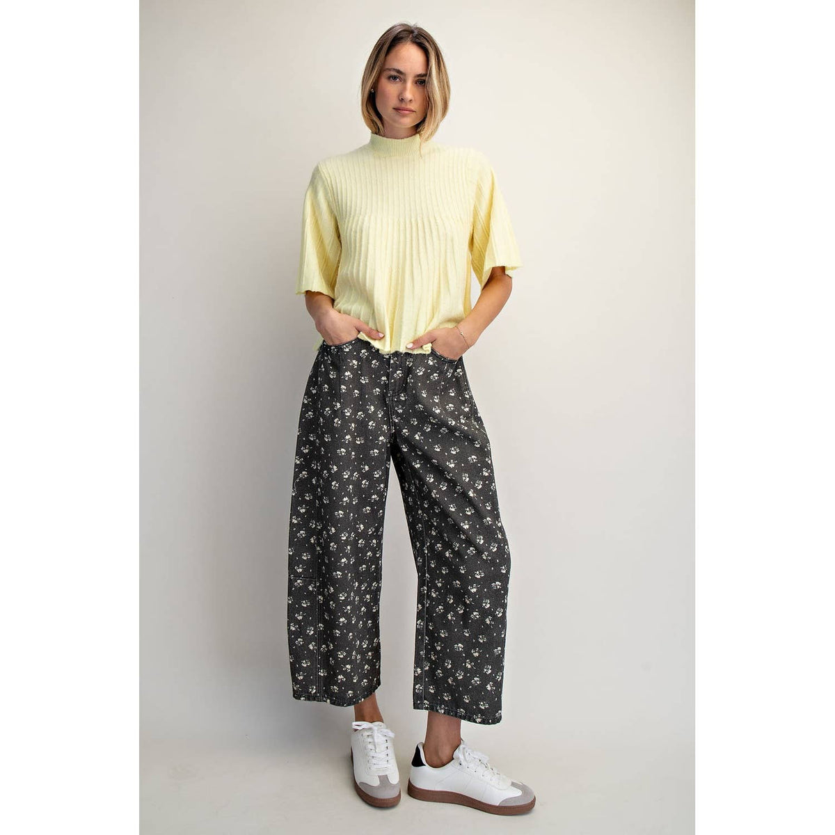 The Classic Swing Sweater-Lemon
