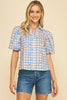 Cherry Check Top