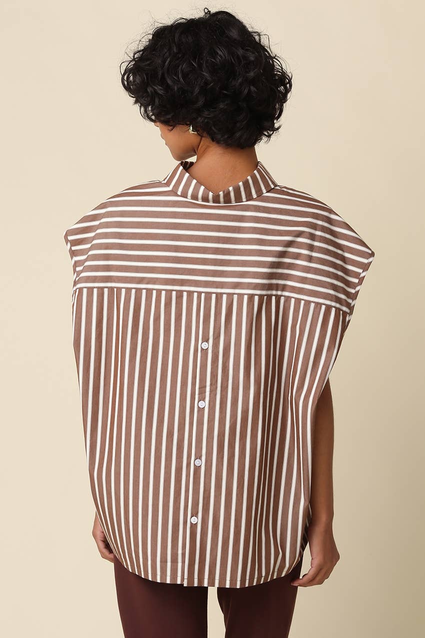 Hunter Stripe Oversized Top