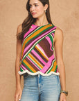 Kaleidoscope Scallop Top