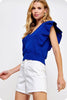 Meet Up Knit Top-Blue