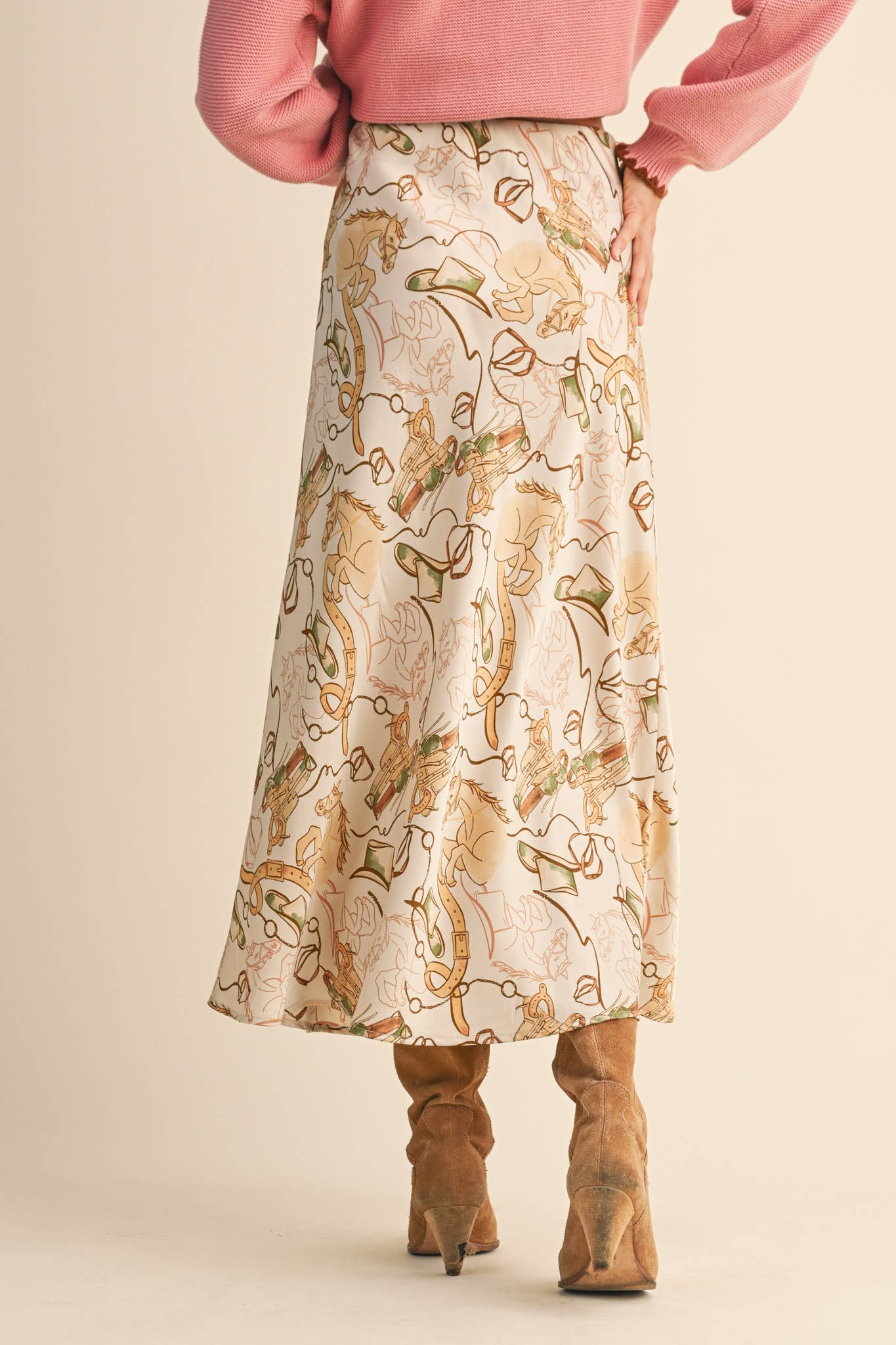 At the Roundup Midi Skirt