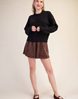Fireside Cottage Cardigan-Black