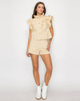Little Wild Flower Ruffle Vest