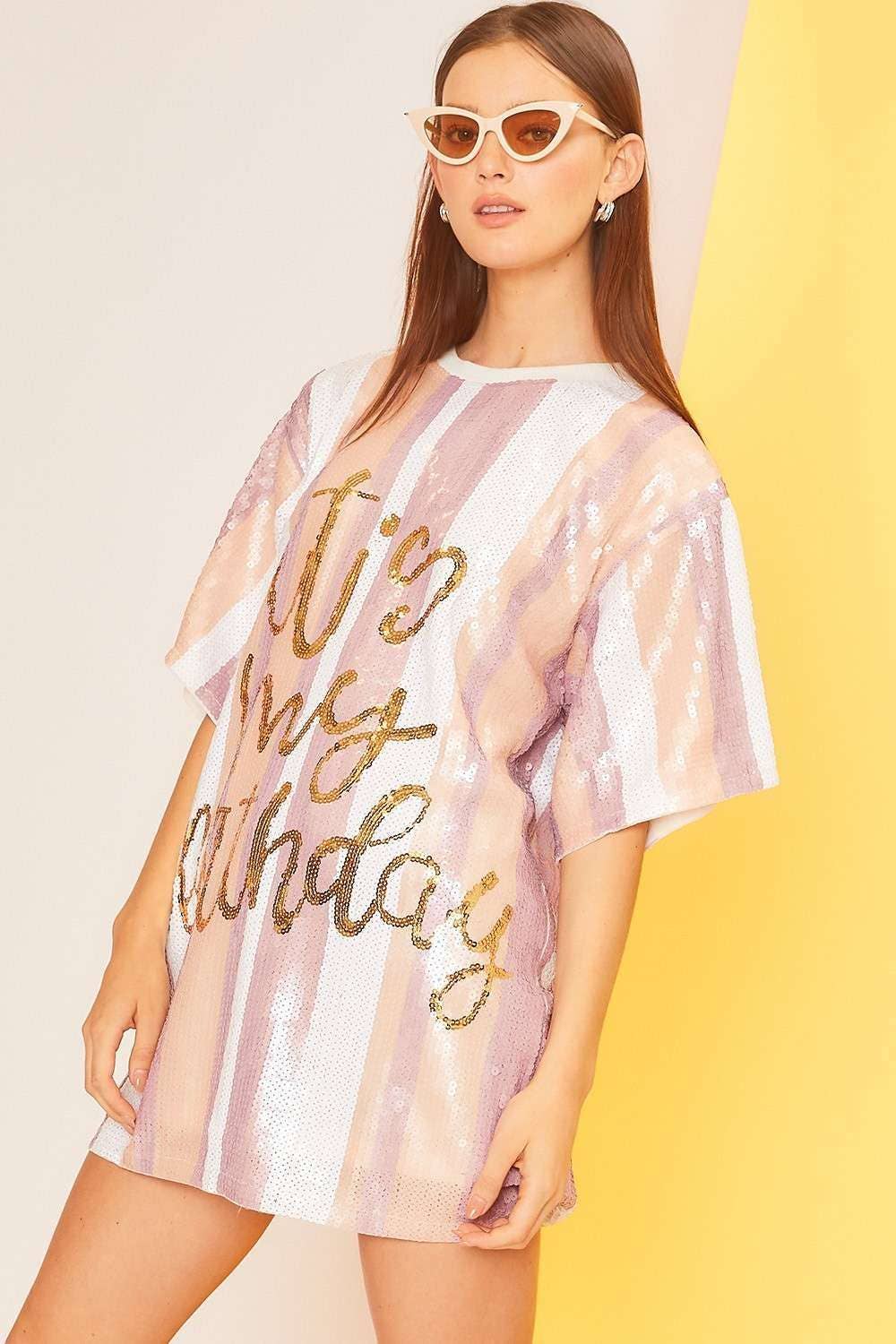 It's My Birthday Sequin Tunic