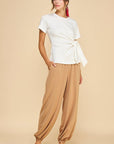 Easy On Me Knot Top-Off White