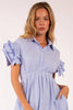 Strolling Through Maine Midi Dress-Blue