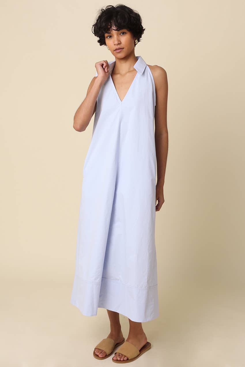 She’s a Ten Midi Dress-Light Blue