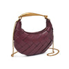 Ursula Woven Crossbody- Wine