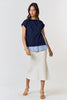 School Girl Asymmetrical Top