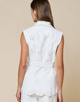 Soft Musk Eyelet Wrap Top
