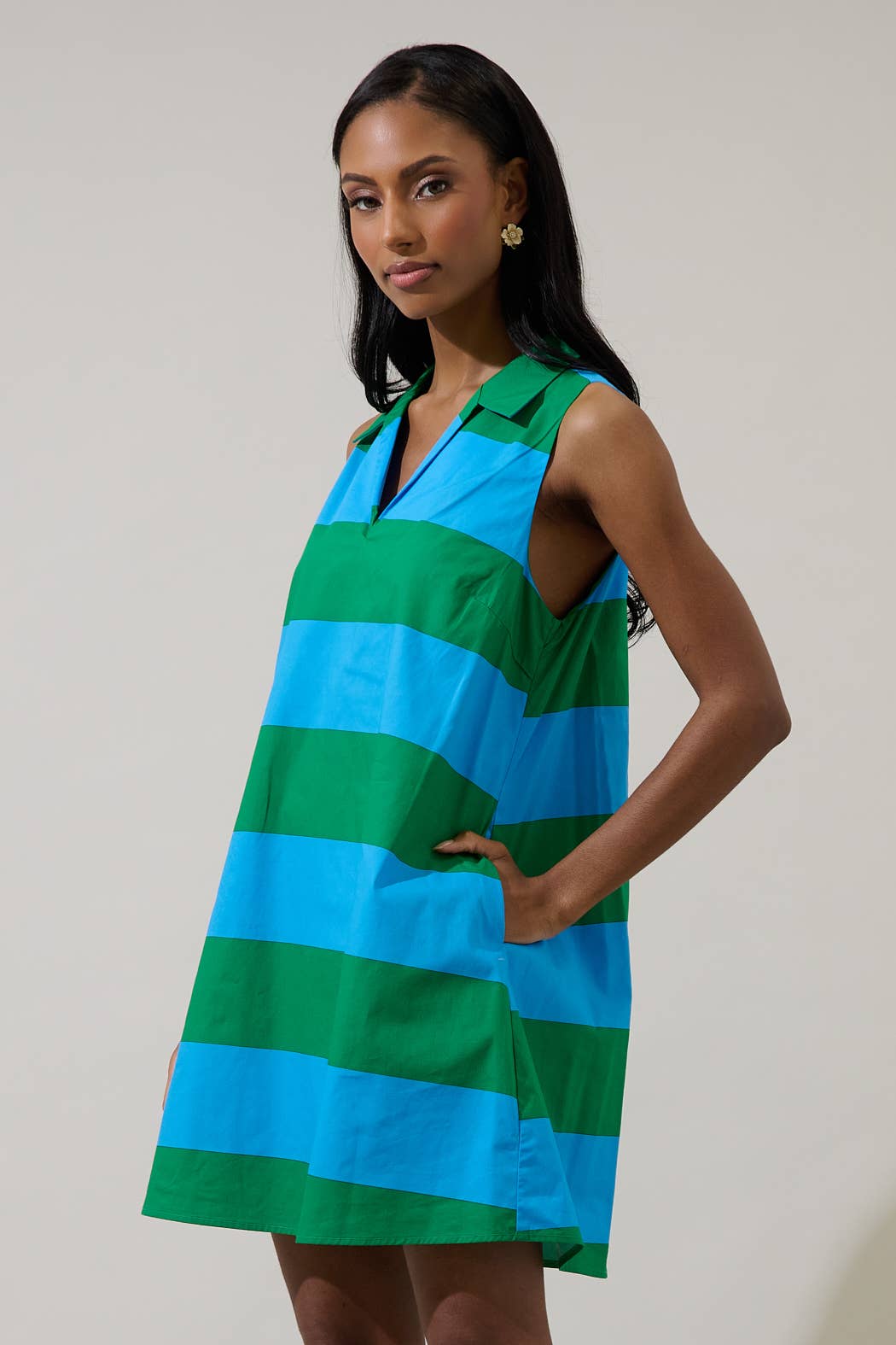 Turning Heads Striped Mini Dress