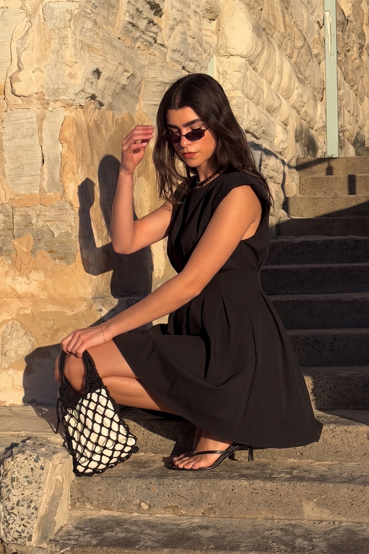 Timeless Era Mini Dress-Black