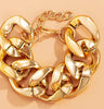 Link Chain Mega Link Necklace- Gold