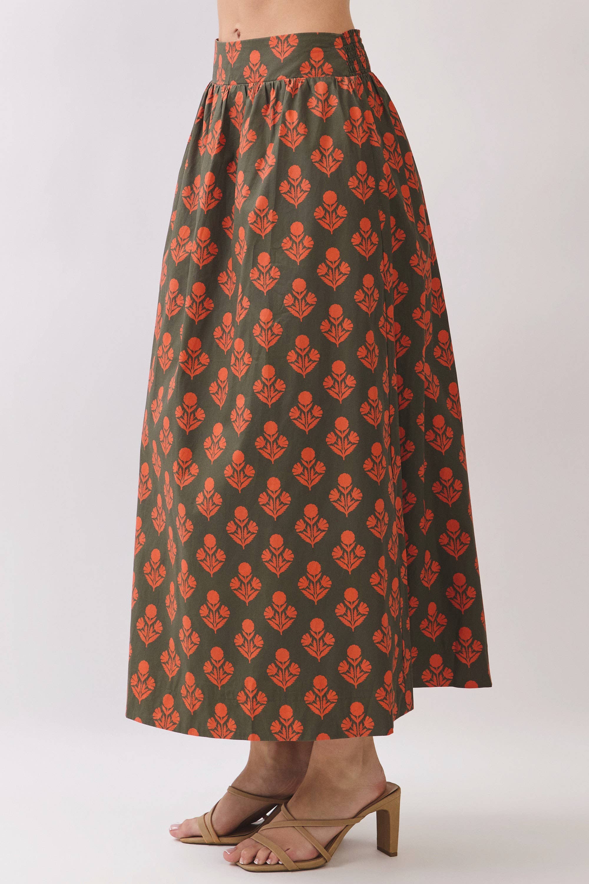 Oak Blossom Midi Skirt