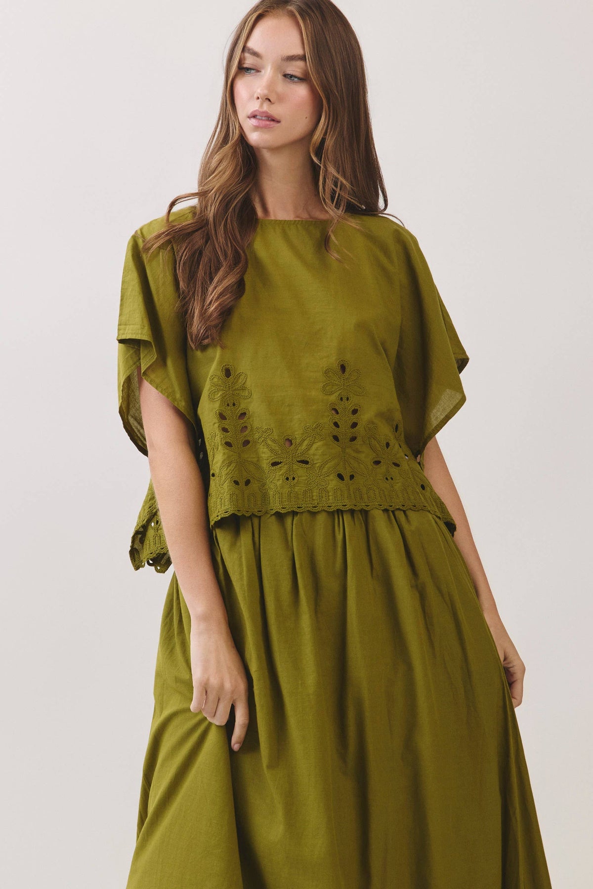 Georgina Eyelet Embroidered Top
