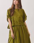 Georgina Eyelet Embroidered Top