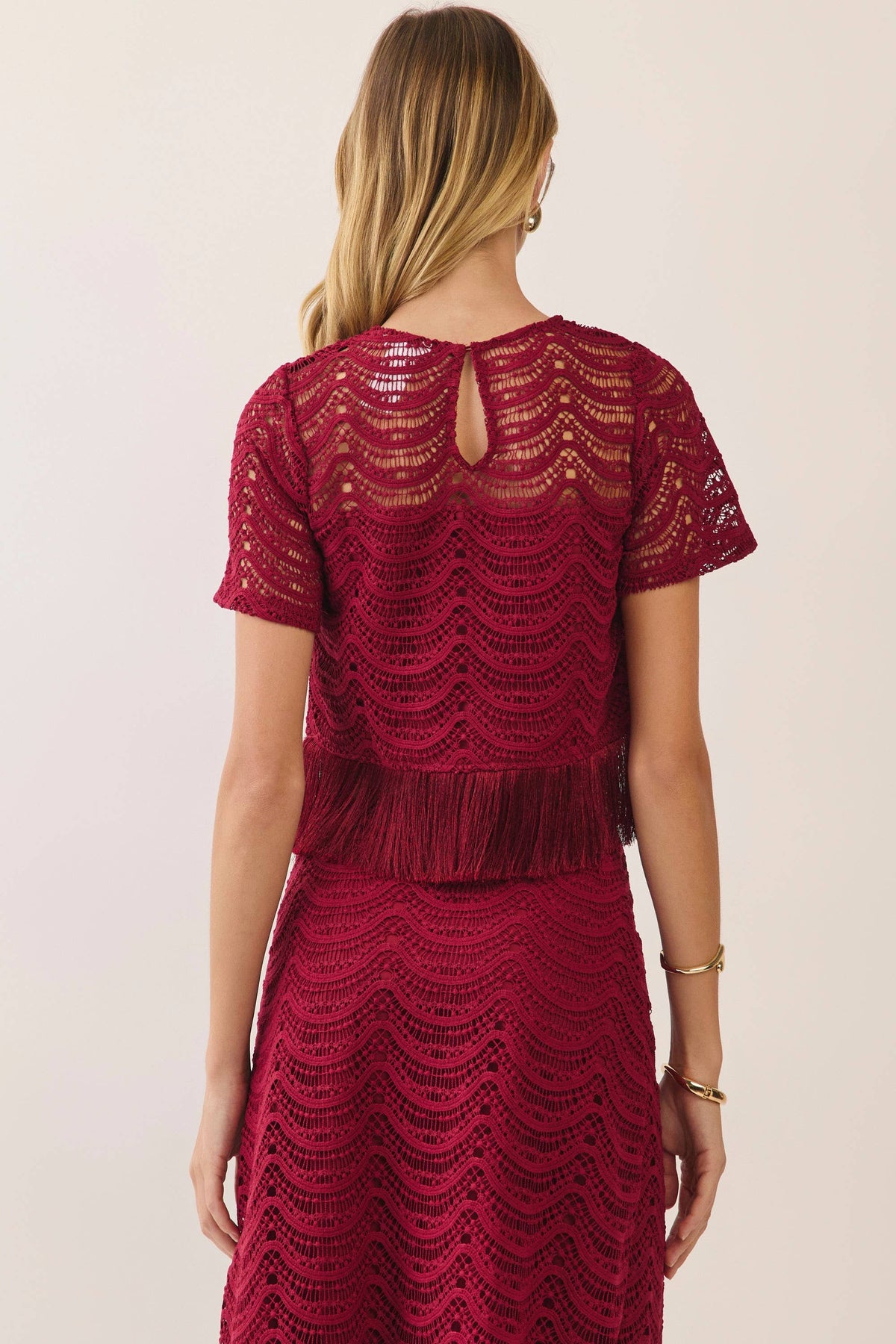 Party Ready Fringe Crop Top