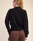 Fireside Cottage Cardigan-Black