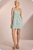 Botanical Brunch Mini Dress-Blue