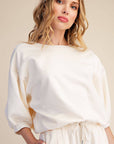Eleanor Bubble Sleeve Sweatshirt