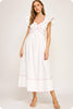 In the Clouds Midi Dress-Off White