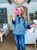 Paisley Days Top-Slate Blue
