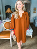 Designer Details Dress - Camel