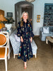 Fall on Fifth Floral Midi Dress