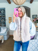 Snow Angel Faux Fur Vest-Cream