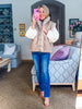 Snow Angel Faux Fur Vest-French Stone