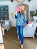 Paisley Days Top-Slate Blue