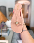 Barely There Flat Sandals-Nude