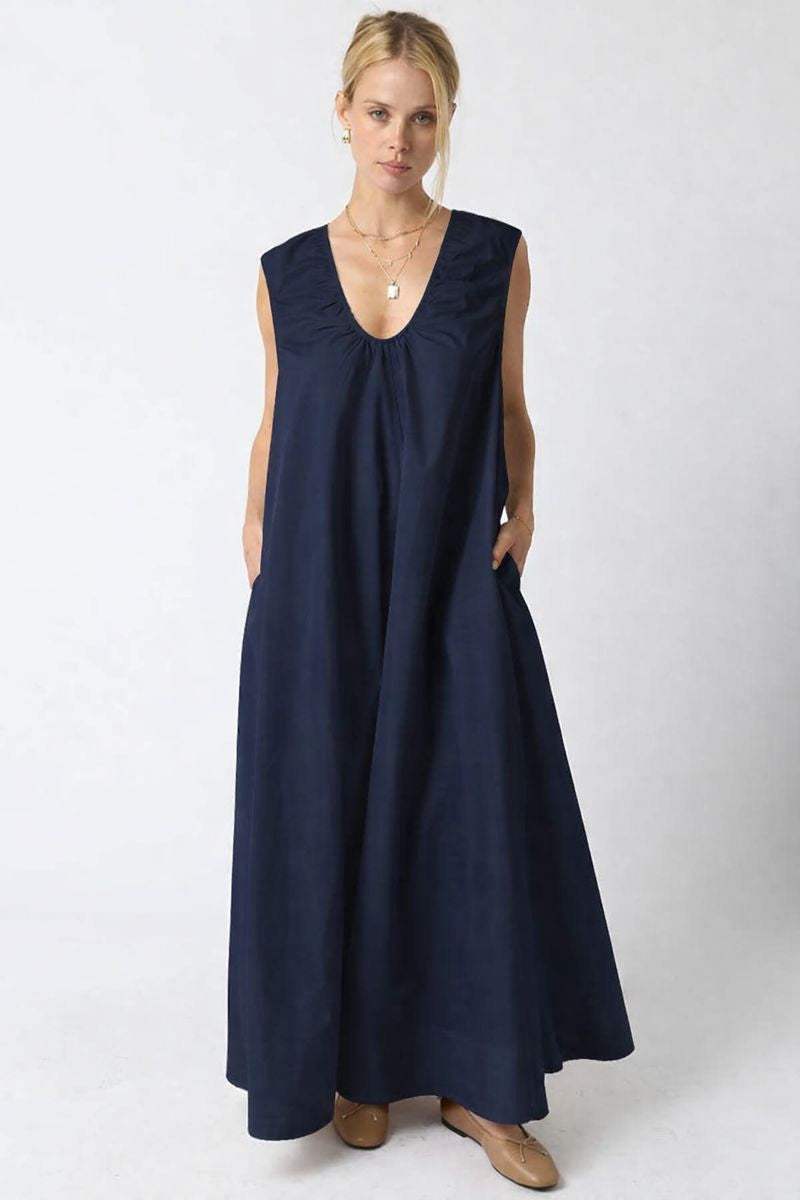 Lina Maxi Dress- Navy