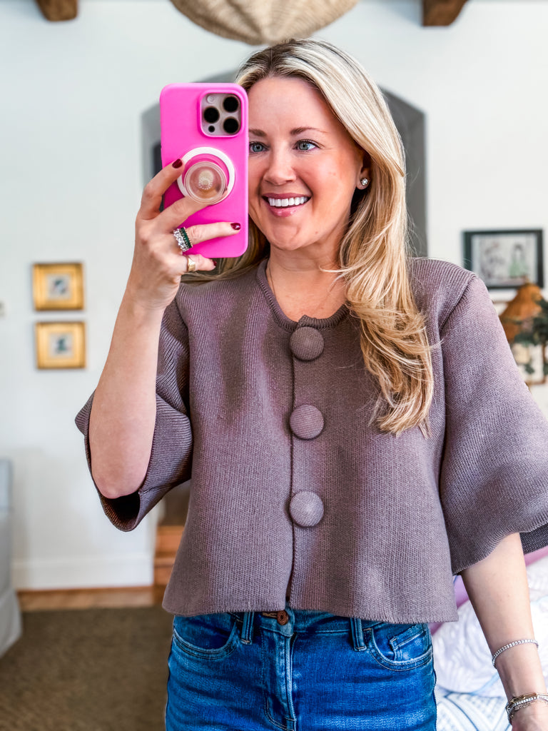 Wondering In Winter Knit Cardigan