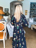 Fall on Fifth Floral Midi Dress