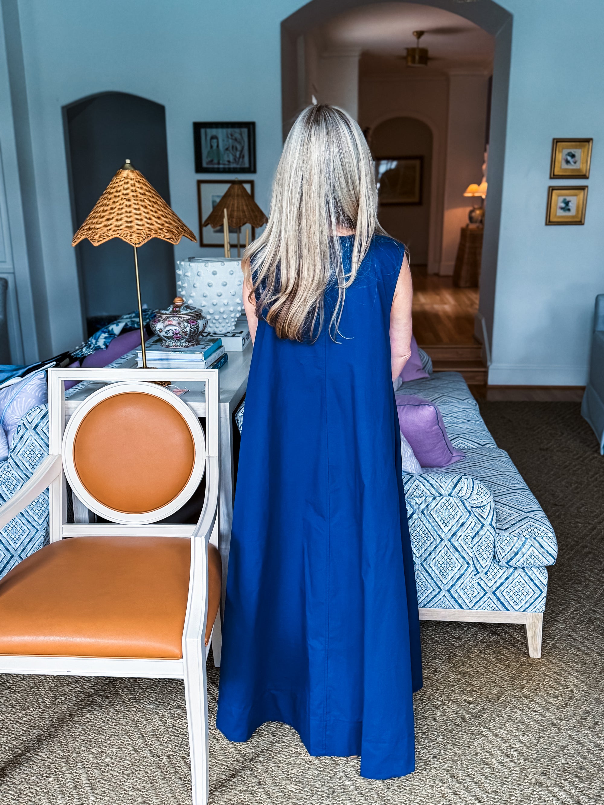 Lina Maxi Dress- Navy
