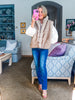 Snow Angel Faux Fur Vest-French Stone