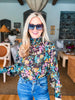 Midnight Garden Floral Top