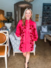 Round Top Rose Mini Dress