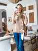 Cute Cuddles Bowknot Sweater- Taupe