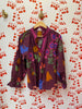 Bistro Charm Floral Top-Burgundy