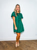 Swing My Way Bow Dress- Green