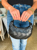 Ursula Woven Crossbody- Black