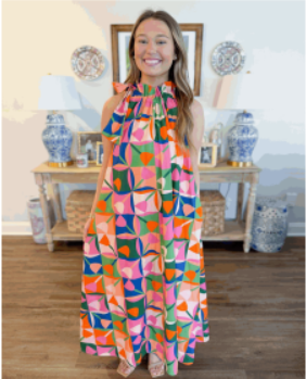 Petal Pop Maxi Dress