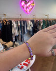 Porsha Enamel Bangles- Purple