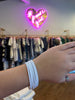 Enamel Cuff Bracelet- Bright White