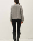 Downtown Girl Sweater-Heather Gray